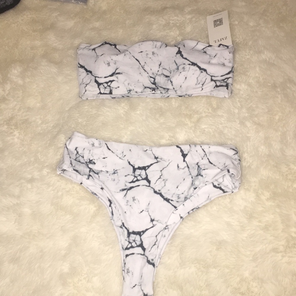 High waisted two piece bikini